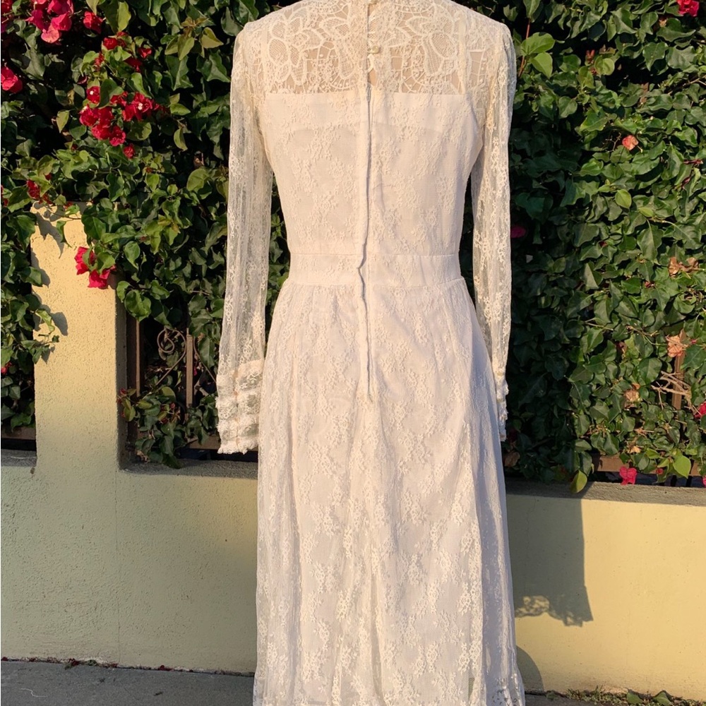 Vintage Prairie Wedding Dress, Boho Wedding Dress, Rustic, Cottagecore - Picture 4 of 10